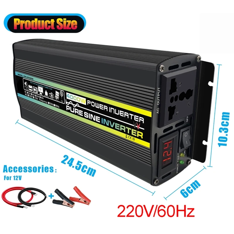 4000W Pure Sine Wave Car Inver - Ac Outdoor Power review and price