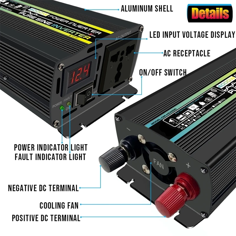 4000W Pure Sine Wave Car Inver - Ac Outdoor Power review and price