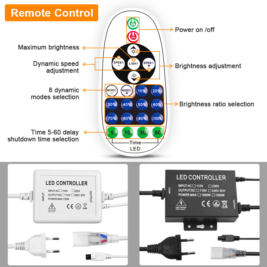 LED Neon Strip 220V 2835 120 L - Outdoor Power Strip Weatherproof review and price